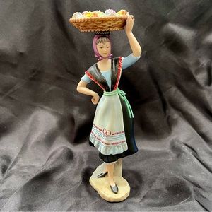 SUPER RARE Vista Alegre Porcelain Figurine Lisboa Regional Costume Vintage Mint‎